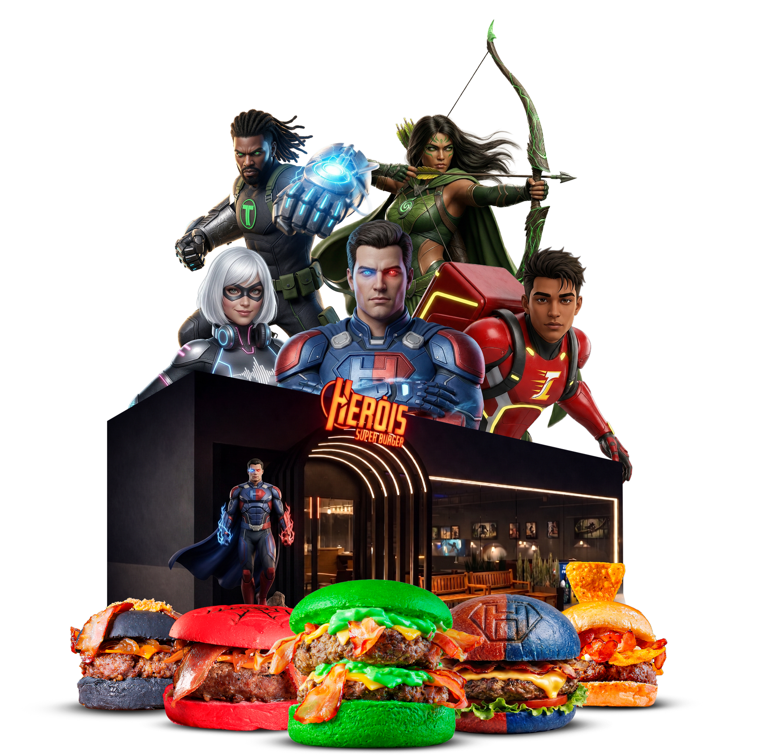 Heróis Super Burger